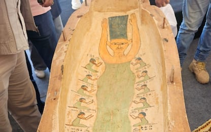 Sembra Marge Simpson, ma è su un sarcofago egizio di 3500 anni fa
