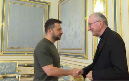 Guerra Ucraina Russia, Zelensky incontra a Kiev cardinal Parolin