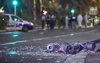 Nice terrorist attack.  More than 80 were killed when a truck drove into a crowd watching a fireworks display in the French resort of Nice, FRANCE - 07/15/2016 // URMAN_1100051 / Credit: LIONEL URMAN / SIPA / 1607150748