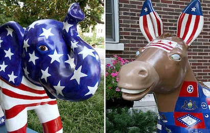 Elezioni Usa, elefante e asino: la storia dei simboli dei due partiti