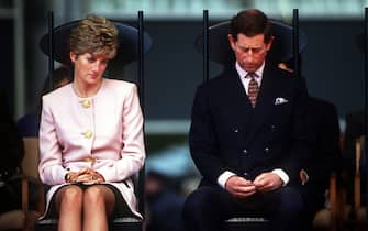 The Prince and Princess of Wales attend a welcome ceremony in Toronto at the beginning of their Canadian tour, October 1991. (Photo by Jayne Fincher/Princess Diana Archive/Getty Images)