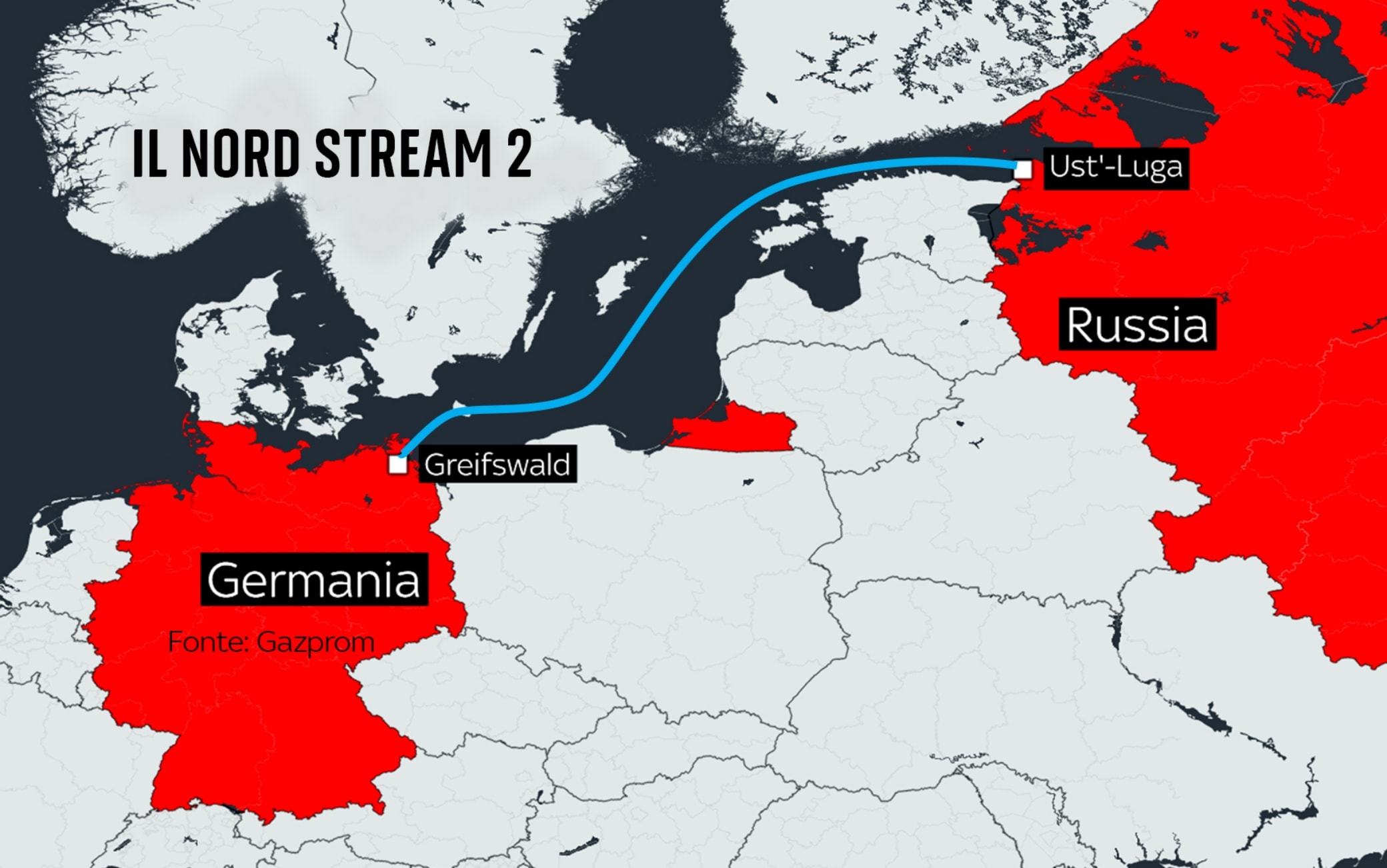 Cos&amp;#39;è il gasdotto Nord Stream 2 e cosa c&amp;#39;entra con la guerra tra Russia e Ucraina | Sky TG24
