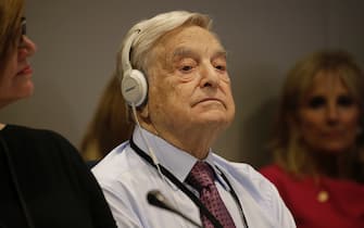 NEW YORK, NY - SEPTEMBER 20:  (AFP OUT) Investor George Soros attends a Private Sector CEO Roundtable Summit for Refugees during the United Nations 71st session of the General Debate at the United Nations General Assembly on September 20, 2016 at the UN headquarters in New York, New York. The general debate of the 71st session will conclude on September 26. (Photo by Peter Foley - Pool/Getty Images)