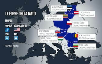The NATO forces