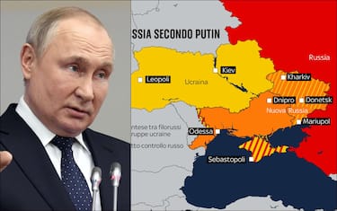 Guerra in Ucraina, la nuova strategia di Putin con l'obiettivo di  spacchettare il Paese | Sky TG24