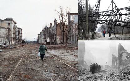 Mariupol, Guernica, Grozny: le città distrutte dai bombardamenti. FOTO