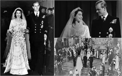 Regina Elisabetta, le immagini del matrimonio con Filippo. FOTO