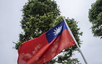 A Taiwanese flag in Taipei, Taiwan, on Tuesday, May 24, 2022. US President Joe Biden is seeking to show US resolve against China, yet an ill-timed gaffe on Taiwan risks undermining his bid to curb Beijing’s growing influence over the region. Photographer: Lam Yik Fei/Bloomberg