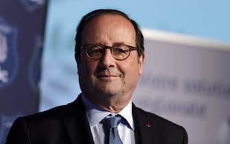 LILLE, FRANCE - JUNE 18:  Former French President Francois Hollande attends a lunch organized by the 'Flandres Business Club' on June 18, 2018 in Lille, France.  (Photo by Sylvain Lefevre/Getty Images)
