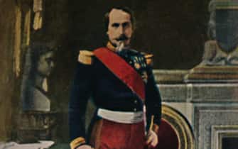 'Kaiser Napoleon III, 1808-1873', 1934. Louis-Napoléon Bonaparte (1808-1873) was the only President of the French Second Republic and, as Napoleon III, the Emperor of the Second French Empire. He was the nephew and heir of Napoleon I. From Die Großen der Weltgelchichte. [Ecktein-Halpaus, Dresden, 1934]. Artist  Unknown. (Photo by The Print Collector/Getty Images)