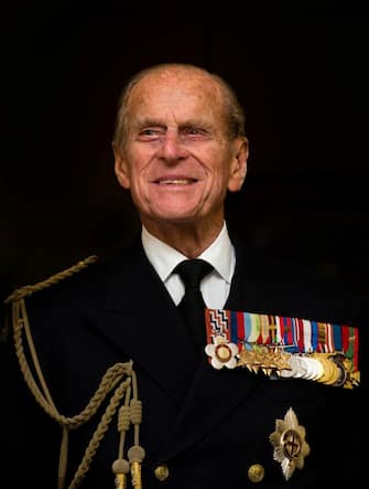 epa09123932 (FILE) - A picture dated 23 November 2011 of Britain's Prince Philip, the Duke of Edinburgh, smiling as he visits the Admiralty Board and Admiralty House in London, Britain (reissued 09 April 2021. According to the Buckingham Palace, Prince Philip has died aged 99.  EPA/STRINGER **UK OUT** SHUTTERSTOCK OUT *** Local Caption *** 50153512