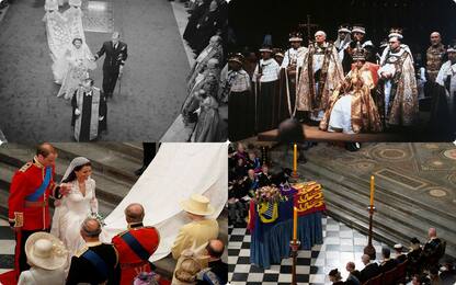 Elisabetta II, i momenti chiave a Westminster Abbey. FOTO
