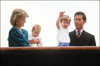 VENICE, ITALY - MAY 5:  (FILE PHOTO) (L-R) Diana the Princess of Wales holds her son Harry, whilst looking at Prince William held by his father Prince Charles on May 5, 1985 in Venice, Italy.  Prince William will celebrate his 21st birthday on June 21, 2003.  (Photo by Georges de Keerle/Getty Images)

On July 1st  Diana, Princess Of Wales would have celebrated her 50th Birthday
Please refer to the following profile on Getty Images Archival for further imagery. 
http://www.gettyimages.co.uk/Search/Search.aspx?EventId=107811125&EditorialProduct=Archival
For further images see also:
Princess Diana:
http://www.gettyimages.co.uk/Account/MediaBin/LightboxDetail.aspx?Id=17267941&MediaBinUserId=5317233
Following Diana's Death:
http://www.gettyimages.co.uk/Account/MediaBin/LightboxDetail.aspx?Id=18894787&MediaBinUserId=5317233
Princess Diana  - A Style Icon:
http://www.gettyimages.co.uk/Account/MediaBin/LightboxDetail.aspx?Id=18253159&MediaBinUserId=5317233