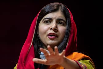 SYDNEY, AUSTRALIA - DECEMBER 10: Malala Yousafzai talks to over 6,000 guests at ICC Sydney Theatre on December 10, 2018 in Sydney, Australia. Malala Yousafzai is a Pakistani activist for female education and the youngest Nobel Prize laureate. At age 11, Malala began her campaign for the rights of girls to receive an education, blogging about life under the Taliban in Pakistan's Swat Valley. At 15 years she survived a gunshot to the head after the Taliban tried to silence her. After her recovery, Malala established a charity dedicated to giving every girl an opportunity to achieve a future she chooses. Now a student at Oxford University, Malala continues to fight for the education of all children, all over the world.  (Photo by James D. Morgan/Getty Images for The Growth Faculty)