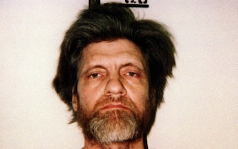 PRI99-19980504-(FILES) Picture released 05 April 1996 by the Lewis and Clark jail shows Theodore Kaczynski in Helena, Montana. Theodore Kaczynski, who was accused of a 17-year bombing spree, was sentenced 04 May at Sacramento County Federal Court to three consecutive life sentences for killing three people and maming others during 18 years of letter bombings.  EPA PHOTO     AFP/FILES/LEWIS AND CLARK JAIL
