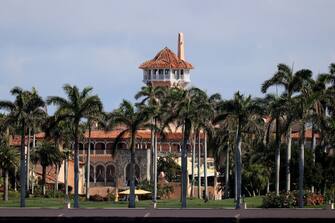 PALM BEACH, FLORIDA - FEBRUARY 10: Former President Donald Trump's Mar-a-Lago resort is seen on February 10, 2021 in Palm Beach, Florida. Palm Beach Town council announced there was nothing specifically that prohibited Mr. Trump from using the property as his residence after questions had been raised by others in the town if he could live there. (Photo by Joe Raedle/Getty Images)