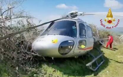 Elicottero costretto ad atterraggio d’emergenza in Irpinia