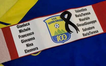 Frana Casamicciola: l'Ischia Calcio in campo ricordando le vittime