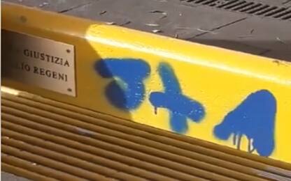 Napoli, vandalizzata la panchina dedicata a Giulio Regeni