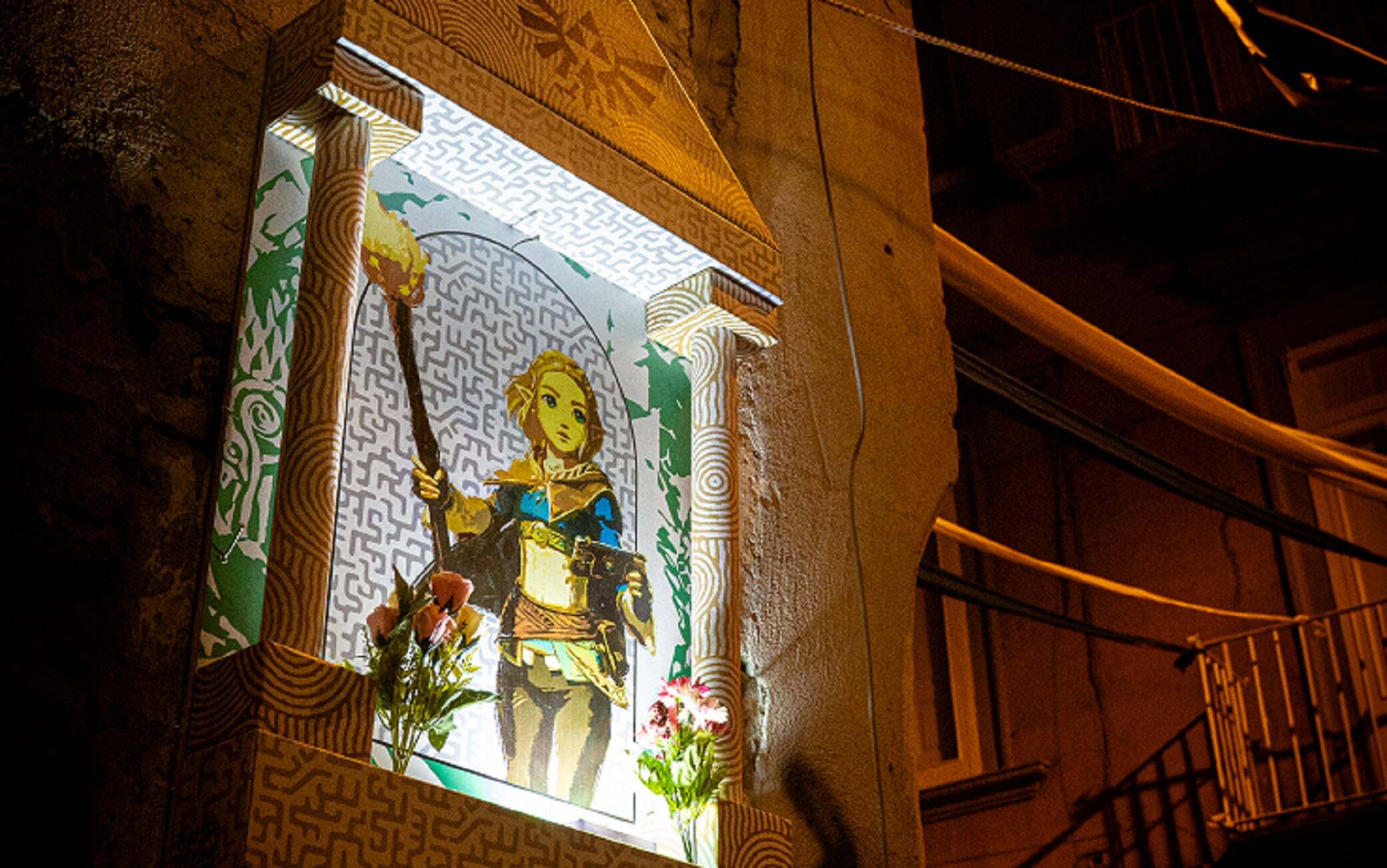 L'edicola votiva a Napoli dedicata a Zelda