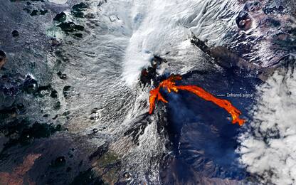 L’eruzione dell’Etna vista dal satellite dell’Esa. LA FOTO