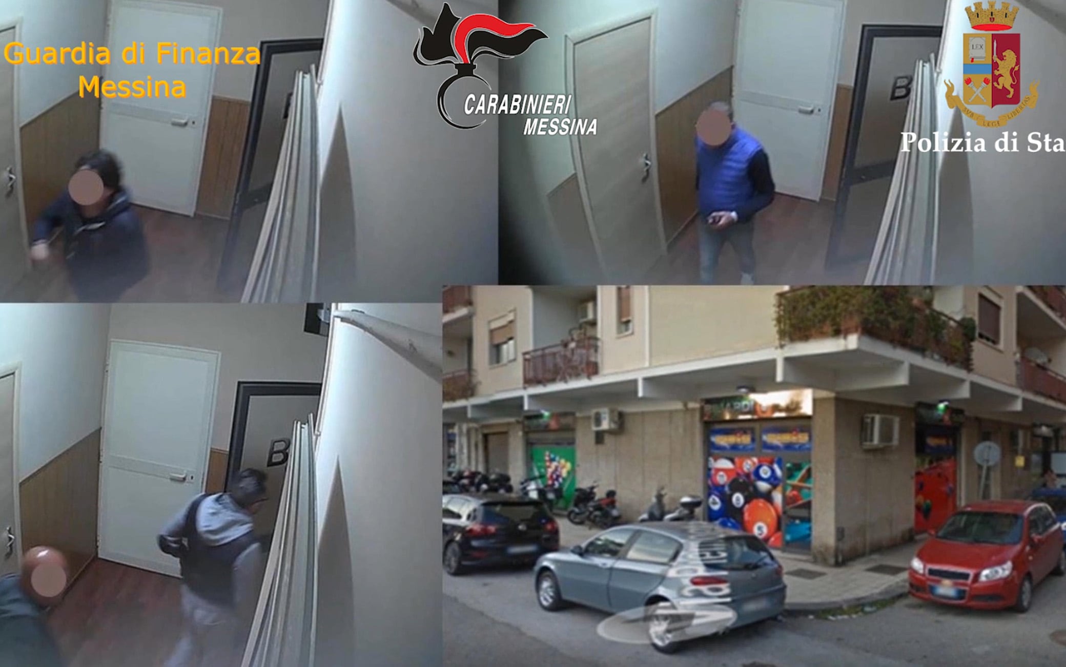 Un fermo immagine tratto da un video dell'operazione Associazione mafiosa, estorsione, trasferimento fraudolento di valori, sequestro di persona, scambio elettorale politico-mafioso, lesioni aggravate,
detenzione e porto illegale di armi, associazione finalizzata al traffico di droga: sono le accuse contestate dalla Dda di Messina, guidata dal procuratore Maurizio de Lucia, a 33 persone coinvolte in un'operazione congiunta di Carabinieri, Guardia di Finanza e Polizia contro i clan mafiosi messinesi, 9 aprile 2021. Per 21 è stata disposta la custodia cautelare in carcere, per 10 gli arresti domiciliari, per 2 l'obbligo di presentazione alla
polizia giudiziaria.
ANSA/ UFFICIO STAMPA
+++ ANSA PROVIDES ACCESS TO THIS HANDOUT PHOTO TO BE USED SOLELY TO ILLUSTRATE NEWS REPORTING OR COMMENTARY ON THE FACTS OR EVENTS DEPICTED IN THIS IMAGE; NO ARCHIVING; NO LICENSING +++