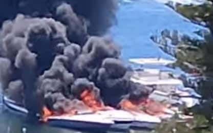 Incendio nel porto turistico di Marsala, in fiamme tre barche