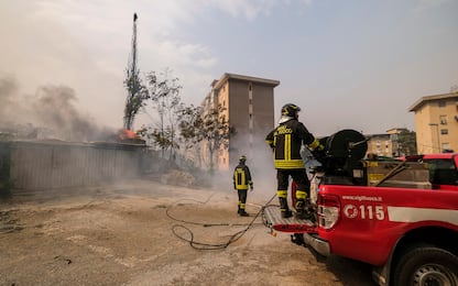 Incendi nel Palermitano, fiamme vicino alla discarica di Bellolampo