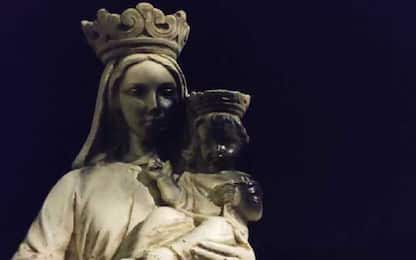 Ribera, statua della Madonna imbrattata la notte di Halloween