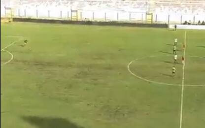 Calcio, Messina-Monterosi: portiere Lewandowski segna gol da 90 metri