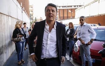 Matteo Renzi, Italia Viva,  durante la trasmissione televisiva in onda su La7  ''L'Aria che Tira'', Roma 26 settembre 2019. ANSA/FABIO FRUSTACI