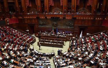 L' aula della Camera durante le dichiarazioni di voto finale sul Dl Rilancio, Roma, 9 luglio 2020.
ANSA/ALESSANDRO DI MEO