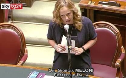 Giorgia Meloni contro Conte: il discorso in Parlamento. VIDEO