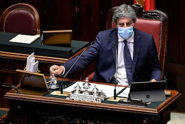 Roberto Fico, president of the Chamber of Deputies, during prime ministerÃ?s speech at the Chamber of Deputies on the upcoming European Council meeting, Rome, Italy, 15 July 2020. ANSA/RICCARDO ANTIMIANI