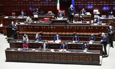 The government benches in the Lower House of the Parliament in Rome, Italy, 18 January 2021. The Italian government crisis triggered by the defection of Matteo Renzi's Italia Viva (IV) party must be resolved by confidence votes in parliament, Premier Giuseppe Conte told the Lower House ahead of the first one Monday. Appealing to centrist so-called 'constructors' who could replace IV, the premier called for the "limpid backing of liberals, popular party members and socialists".
ANSA/ETTORE FERRARI/POOL