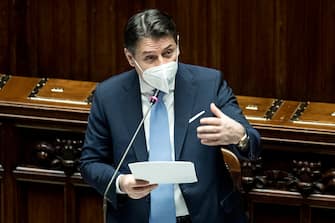 Italian premier  Giuseppe Conte speech at the Lower House, in Rome, Italy, 18 January 2021.
ANSA/Roberto Monaldo / LaPresse POOL