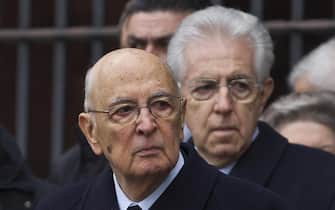 Giorgio Napolitano e Mario Monti 
ANSA/ MASSIMO PERCOSSI