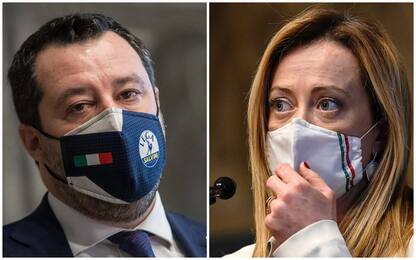 Governo Draghi, nel centrodestra Salvini e Meloni su posizioni diverse