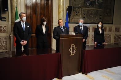 Consultazioni Draghi, Berlusconi: Governo di unità nazionale