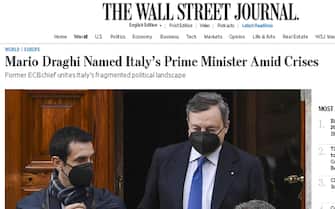 Rassegna stampa dei giornali internazionali dopo la formazione del Governo Draghi. ANSA