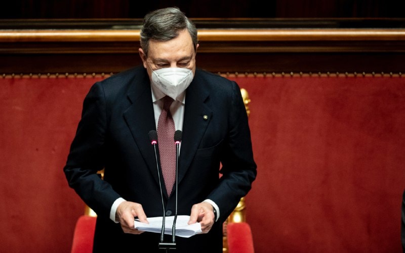 Il discorso di Draghi al Senato