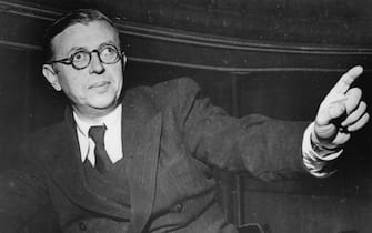The philosopher Jean-Paul Sartre. France. About 1946. Photograph. (Photo by Votava/Imagno/Getty Images)