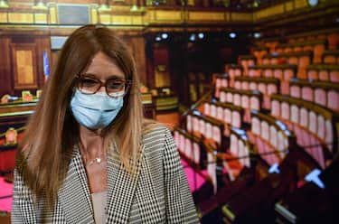 The newly elected leader of the Democratic Party (PD) spokesperson in the Senate, Simona Malpezzi poses after the assembly of the PD senators in the Senate in Rome, Italy, 25 March 2021.
ANSA/MAURIZIO BRAMBATTI