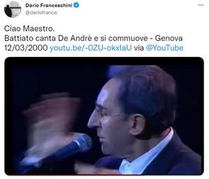 Morto Franco Battiato: da Conte a Salvini, il ricordo dei politici