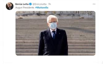 Mattarella 80 anni auguri Enrico Letta