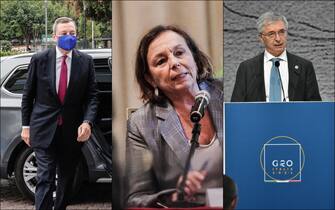 Mario Draghi, Luciana Lamorgese e Daniele Franco