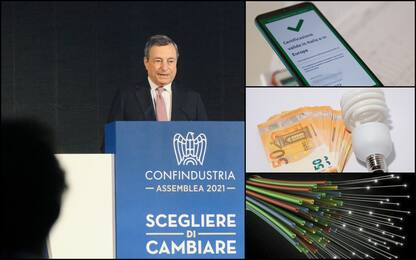 Draghi a Confindustria, green pass e crescita: i punti del discorso