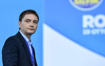 Luca Morisi Luca Morisi durante una manifestazione della Lega, nell'ottobre 2019, a Roma