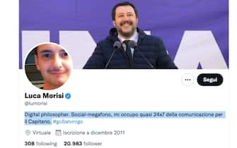 L'account Twitter di Luca Morisi