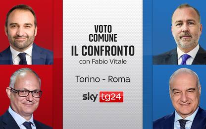Ballottaggi, su Sky TG24 il confronto tra i candidati di Torino e Roma